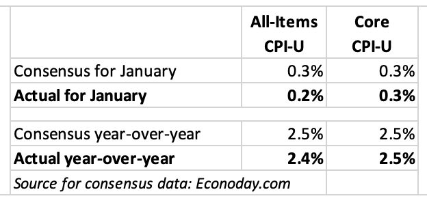 January's mild inflation report comes with 'qualifications